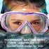 Seago Kids Swim Goggles Snorkel Diving Mask for Youth (5-15), Anti-Fog 180° Clear View