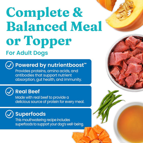 Solid Gold WET FUNCTIONAL DOG, MOBILITY, BEEF & VEG, Pack of 6, 3.5oz