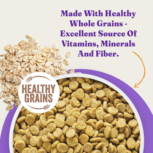 Halo Purely for Pets Holistic Adult Dog Healthy Grains, Wild-Caught Salmon & Whitefish Recipe, 3.5 lb