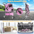 3 BestPet Wheels Pet Dog Stroller Cat Cage Jogger Stroller Cats Travel Folding Carrier Waterproof with Cup Holder