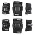 TSG Basic Pad Set, All in One Skateboard Protection Set of Knee Pads, Elbow Pads, Wrist Guards, Hardshell
