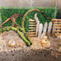 Rainmae 2Pack Hermit Crab Climbing Wall Faux Grass Mat, 10x10 inch Plastic Aquarium Plants for Gecko Lizard