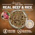 Dave's Pet Food Wet Dog Food (Beef & Rice) - Made in USA, Naturally Healthy, 13.2 oz Cans, Case of 12