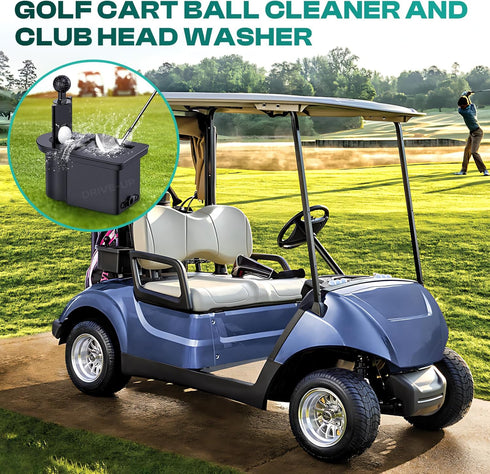 G29, 603836 DRIVE UP Golf Cart Ball Washer and Club Cleaner Kit, Golf Ball Cleaner and Golf Club Washer, Suitable
