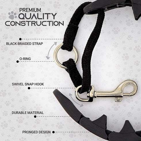 Ram-Pro Small Dog Training Collar - Triple Crown Pro Pinch Collar for Gentle Effective Control, No Barking
