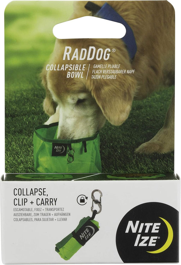 Nite IZE RadDog Lightweight Collapsible Dog Bowl, Food and Water Bowl