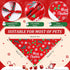 50 Set 25 (31.5 21.7 21.7) Preboun Pcs Christmas Dog Bandanas Bulk Red and Green Bandanas for Dogs Triangle Kerchief