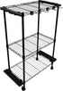 Old Cedar Outfitters Rolling Rod Cart and Tackle Trolley - Holds 12 Rod and Reel Combo for Storage