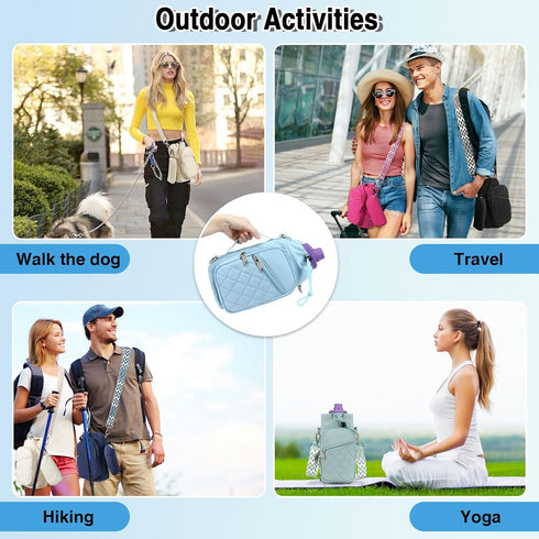 AGLOD Crossbody Water Bottle Carrier - Versatile Holder for Hiking & Walking