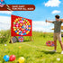 Lerboai Set 2 500 Balloon Dart Board, Carnival Fair Balloon Pop Game, Balloon Dart Game Board with Darts & Balloons