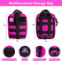 Pink Survival Kits with First Aid Kit, Hiking Camping Gear for Women, Professional Bug Out Bag Set