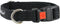 Cotton Web Adjustable Dog Collar with Locking Device, Black, 4 Sizes (Small: Neck 11.5"-15.5"; Width 1/2")