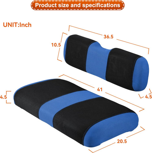 Golf Cart Seat Covers for EZGO TXT RXV, Durable Breathable Material, Dress Up Older Golf Cart