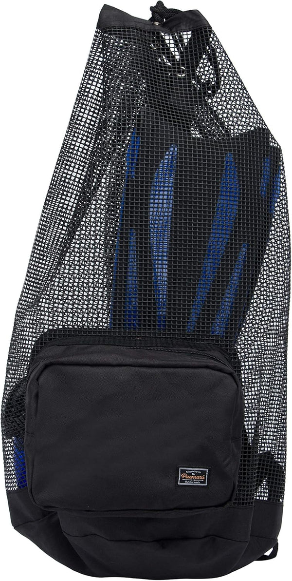 PACMAXI Oversized Mesh Scuba Diving Bag, Backpack for Snorkeling Gear & Equipment