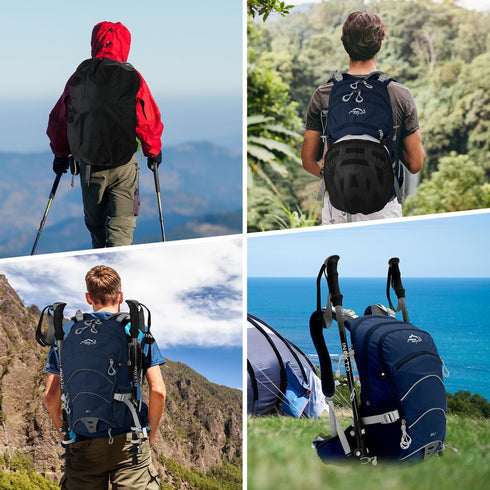 Hydration Pack 20L Hydration Backpack Hiking Internal Frame Backpacks with 2L Hydration Water Bladder and Rain Cover