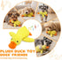 2026 9.8"x8.6"(S) Calming Duck Toy for Dogs, New Interactive Crinkle Toy with Quack Sound for Dogs Teeth, Soft Stuffed