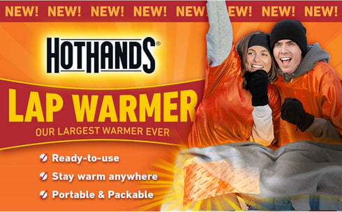 HotHands Lap Warmer, Largest Warmer 16" X 10", Up to 8 Hours of Long Lasting Heat - 1 Lap Warmer, Tan