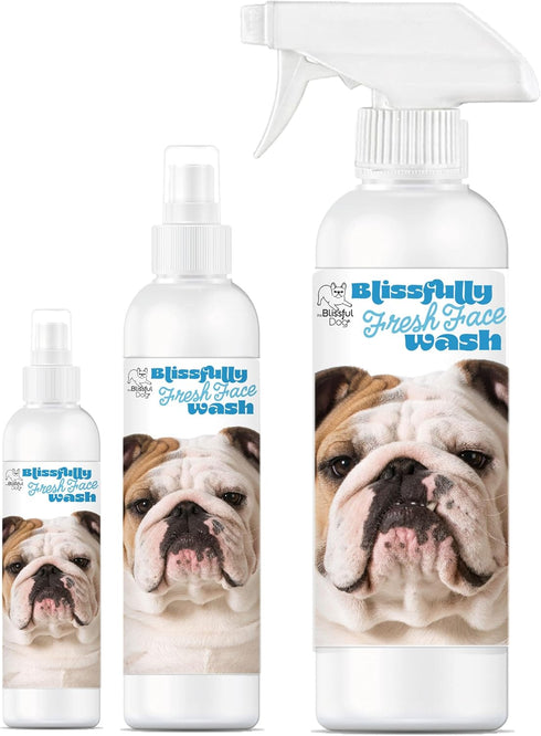 The Blissful Dog 4-Ounce Blissfully Fresh Face Wash for Bulldog, Cleans Facial Folds and Wrinkles