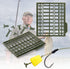 Fishing Carp Hair Boilie Rigs Kit, 45pcs with Curved Barbed Carp Hook, Braided Line, Bait Stopper Tool
