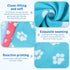 10 Pieces Pet Blankets with Paw Print, Soft Fleece Sleep Mat Pad for Small Animals, 24 x 28 Inch, Bright Color