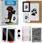Large Inkless Pet Paw Print Kit, Clean-Touch Ink Pads for Large Dogs, Keepsake Frames & Accessories