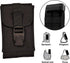 XL Smartphone StrapPack with Clip Front Flap (Black) - Backpack Shoulder Strap Attachment