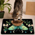 HEAKIERG 16"x24", Pet Bowl Mats for Food Cat Play Mat Pet Feeding Rug with Waterproof & Non-Slip Rubber Bottom Cushion