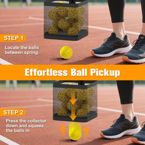Pickleball Picker Upper Ball Holder, Pickleball Ball Picker Hopper Tube, Pickleball Pickup Tube - Lightweight