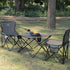 SUNNYFEEL Outdoor Folding Table - Lightweight Compact Camping Table, Roll Up Top Portable Small Camp Tables