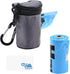 Kare & Kind Pet Waste Bag Dispenser with Carabiner - Double Layer Fabric - Zippered Poop Bag Holder and Pet Waste Bags