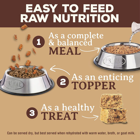 Primal Freeze Dried Dog Food Nuggets, Lamb, Complete & Balanced Meal, 14 oz