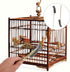 2pcs Bird Cage Cleaning Brush, Long Handle Feeder Wire Brush Cleaner for Parrot Pet Cage