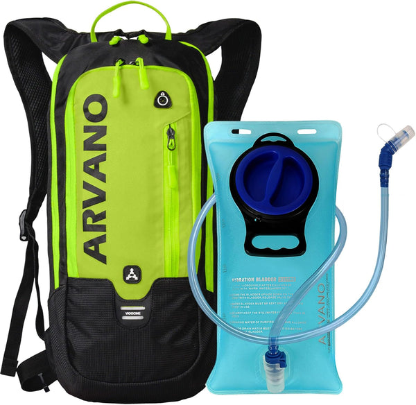Hydration Pack Backpack with 2L TPU Water Bladder, Lightweight 6L Daypack for Hiking, Cycling, Skiing