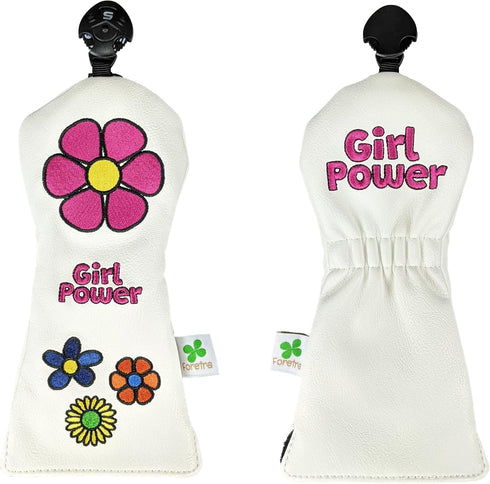 Foretra Limited Edition Girl Power Hybrid Headcover, Tour Quality Golf Club Cover for Customization