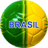 Just 4 Kicks Brasil Soccer Ball, Size 2, Brazil Mini Ball #2