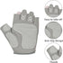 KorhLeoh Workout Gloves for Women Breathable Exercise Gloves for Weight Lifting Gym Training Cycling with Grip Cushion