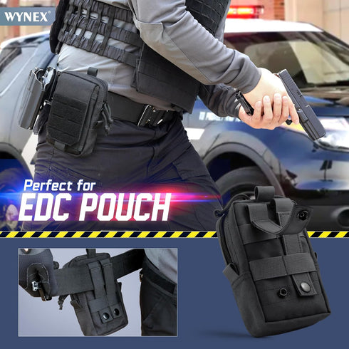 Pack WYNEX Tactical EDC Pouch, Molle Utility Pouches Gadget Organizer Phone Holder Waist Smartphone Pouch Tool Holster
