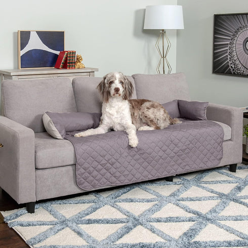 Furhaven Water-Resistant & Reversible Seat Cover Protector - Extra Large - Gray/Mist - Perfect for Couches & Car Seats
