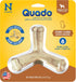 N-Bone Quado Interactive Chew, Peanut Flavor, Average Joe, 2.8oz, Natural, Medium (Pack of 1)