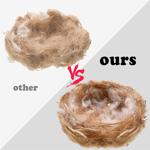 120g/4.23 Oz Mixing Bird Nesting Materials Parakeet Nesting Materials Bird Nest Hideouts for Canary Coconut Winter Small Bird Animals Cages Building Supplies