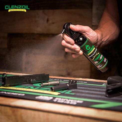 8 oz Clenzoil Field & Range Trigger Sprayer Bottle - CLP Gun Lubricant - Premium Firearm Maintenance - Rust