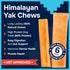 100% Natural Yak Cheese Himalayan Dog Chews for All Breeds - Lactose Free Yak Chews for Small, Medium & Large Dogs - Dental Cleaning Dog Chews for Aggressive Chewers - Long Lasting Odor & Gluten Free