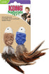 KONG Cat Naturals Crinkle Fish, 2 Pack, Natural Materials, Premium North American Catnip