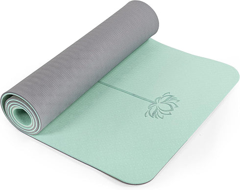 Non Slip Yoga Mat, Eco Friendly Pilates Fitness Mats, Anti-Tear 1/4" Thick for Women, Home Workout with Sling