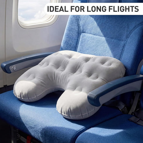 Inflatable Stadium Seat Cushion: Portable & Lightweight Airplane Seat Cushion - Ideal for Office Chairs,School