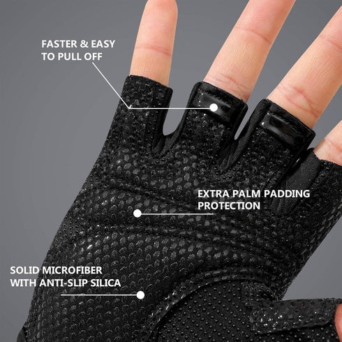 ZEROFIRE Workout Gloves for Women Men - Weight Lifting Gloves with Full Palm Protection & Extra Grip for Women Gym