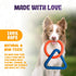 Interactive Durable Dog Chew Toys for Aggressive Small Medium Large Breeds, Indestructible Rubber Triangle Ring