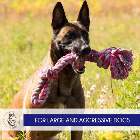 Durable Dog Toys - Rope Chew Toys for Large Breed, Tug of War Dog Toy, Washable Cotton Rope for Small Breed Puppies