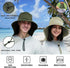 Sukeen Cooling Sun Hat for Men and Women, UPF50+ Wide Brim Fishing Hat with Neck Flap, Adjustable Bucket Hat