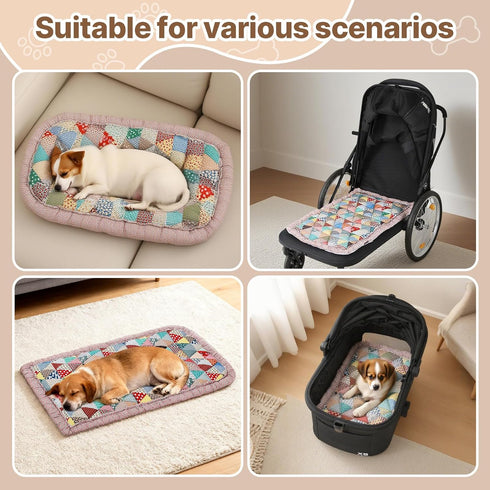 R8 Beberoad Large Pet Stroller Single-Sided Pad - Warm and Non-Slip Mat, Special Pet Stroller Seat Cushion, Comfortable